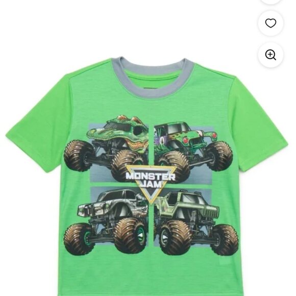 4/5 Spider-Man & Monster Jam Boys Graphic Print Tee & Shorts Sleep Sets - Picture 3 of 7